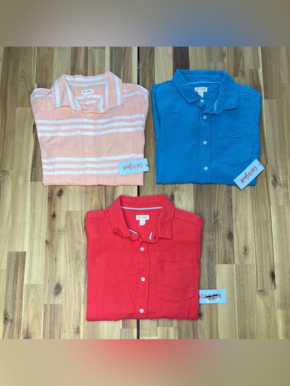 NWT Boys short sleeve button down shirts bundle 14